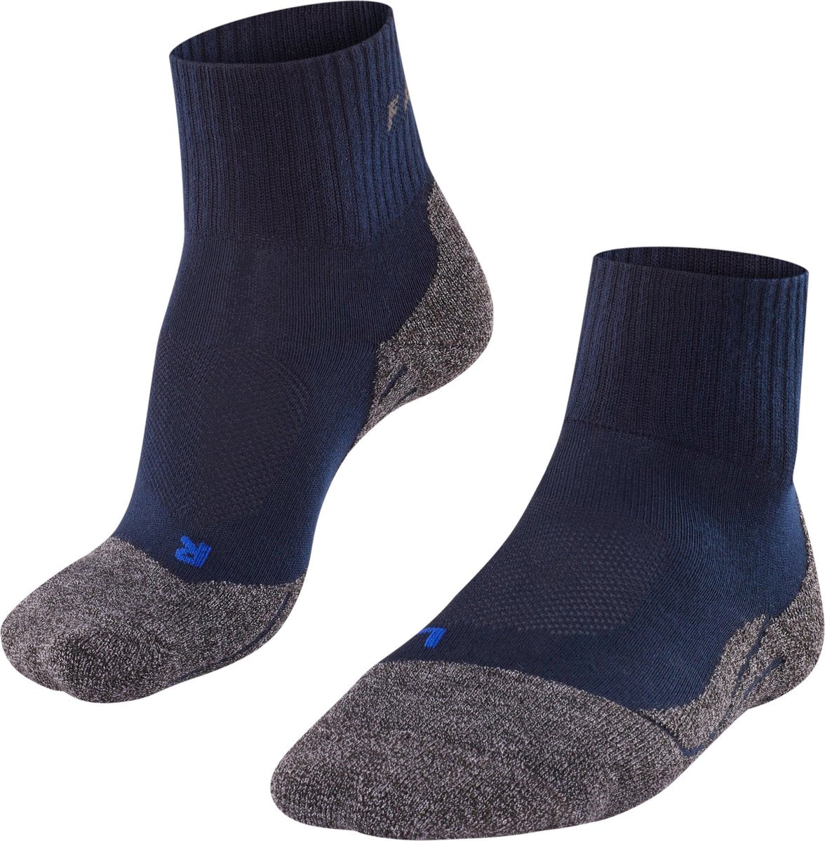Falke TK2 Cool kurze Anti-Blister Wandersocken aus dickem Lyocell-Funktionsmaterial Herren blau – Größe 42-43
