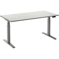 Sitz-Steh-Schreibtisch Ceha ade2plhl168q9006w weißes Melamin, Metall