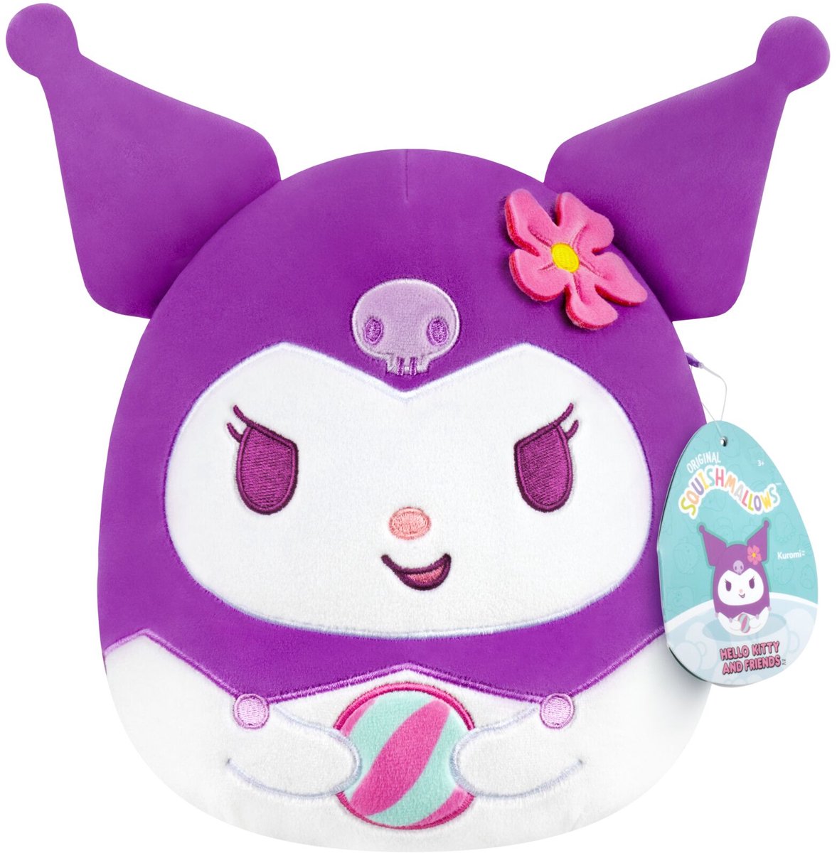 Jazwares Squishmallows – Hello Kitty and Friends – Nutze den Moment Kuromi Beachball – 20 cm Plüsch