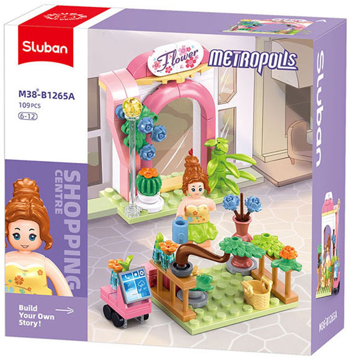 Sluban Metropolis Blumenladen (m38-b1265a)