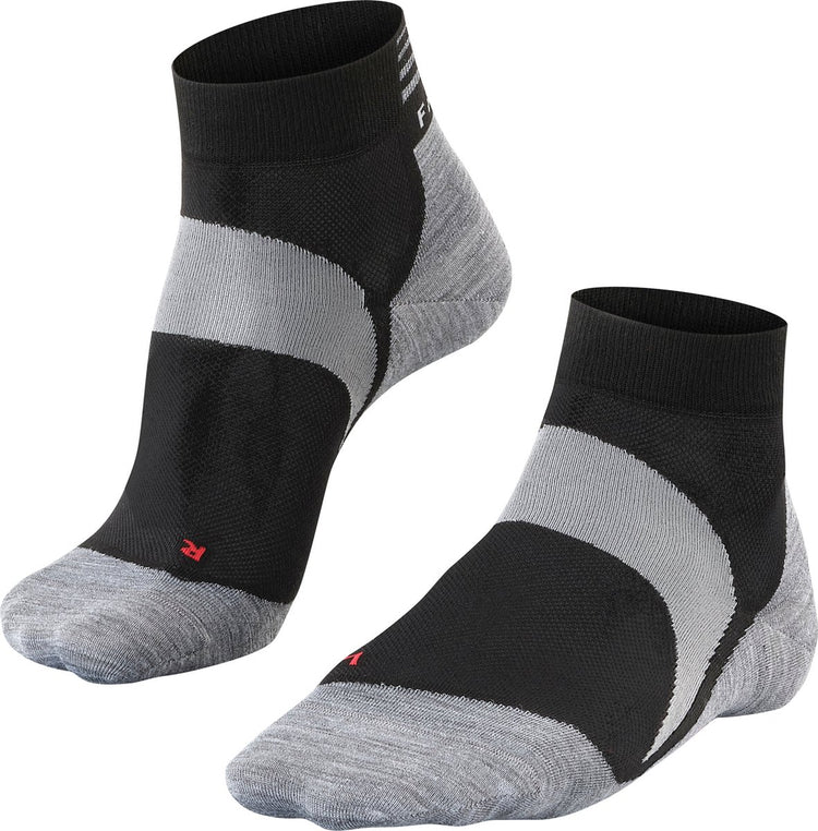 Falke BC6 kurze Anti-Blasen-Lyocell-Funktionsmaterial-Radsocken Unisex schwarz - Größe 46-48