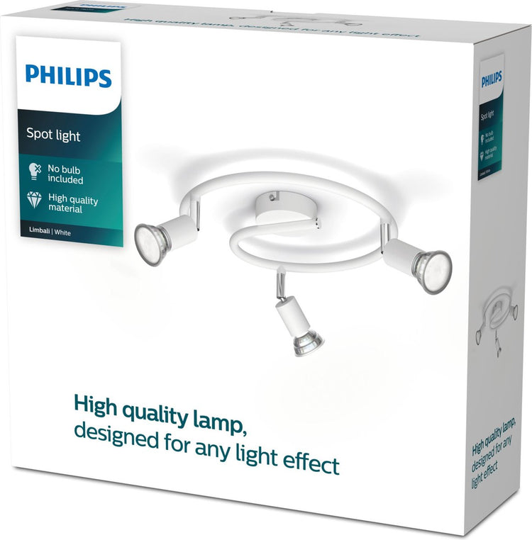 Philips LED Philips Limali Aufbaustrahler – 3-flammig – Weiß