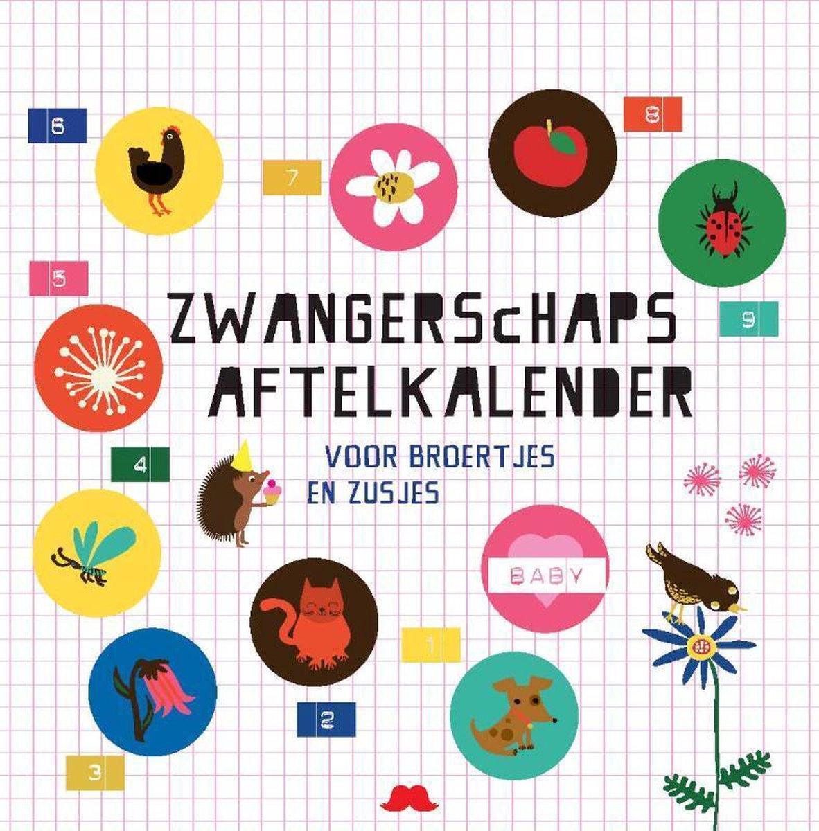 Schwangerschafts-Countdown-Kalender ohne Markennamen für Brüder und Schwestern