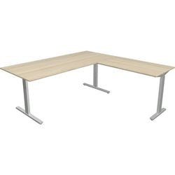 Kerkmann Schreibtisch 11023150 Form 2 Ahorn, Silber