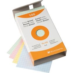 Karteikarten Exacompta 13271e Farbbereich Papier