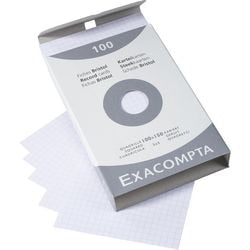 Karteikarten Exacompta 13202e, weißes Papier
