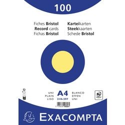 Karteikarten Exacompta 10326e gelbes Papier