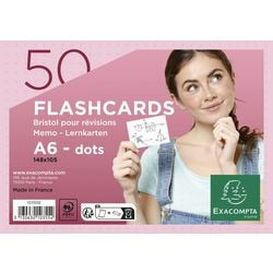 Karteikarten Exacompta 10355e rosa Papier