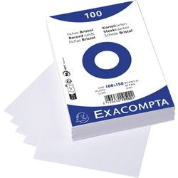 Karteikarten Exacompta 10502e, weißes Papier