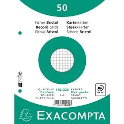 Karteikarten Exacompta 10620e, weißes Papier