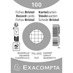 Karteikarten Exacompta 10200se, weißes Papier