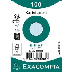 Karteikarten Exacompta 38082sb himmelblau