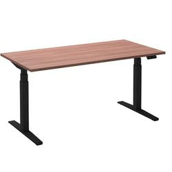 Sitz-Steh-Schreibtisch Ceha ade2plhl208q9005ha Havanna Melamin, Metall