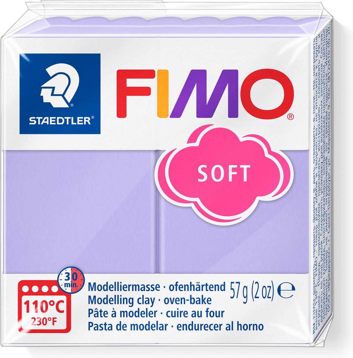 Fimo® Soft, Flilac, 57 Gr 1 Box
