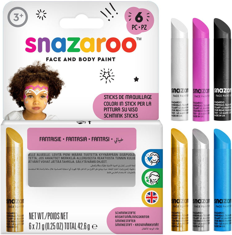Snazaroo Gesichtsbemalung klebt Fantasie