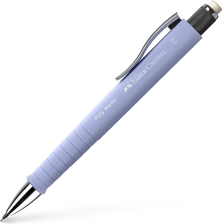 Faber-Castell Druckbleistift – Polymatic – Strichstärke 0,7 mm – helle Iris – FC-133327