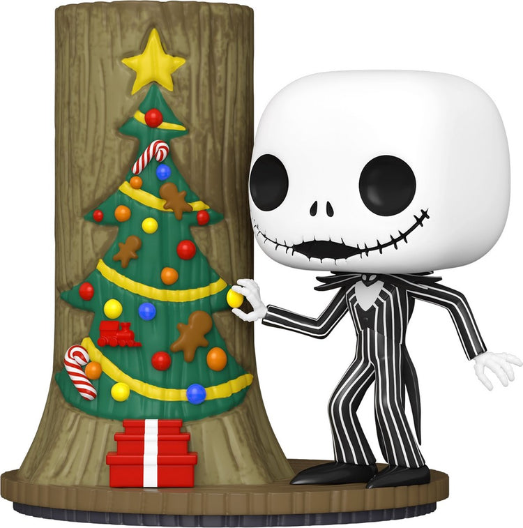 Funko der Albtraum vor Weihnachten – 30. Pop! Deluxe Jack mit Weihnachtsstadt, 9 cm große Sammelfigur – mehrfarbig
