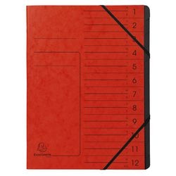 Sortiermappe Exacompta 541205e A4 rot