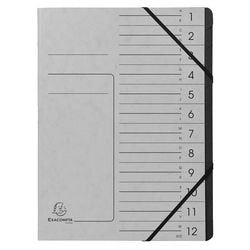 Sortiermappe Exacompta 541211e A4 grau