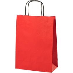 Papiertüte rot 8,7 l 240x110x330 mm