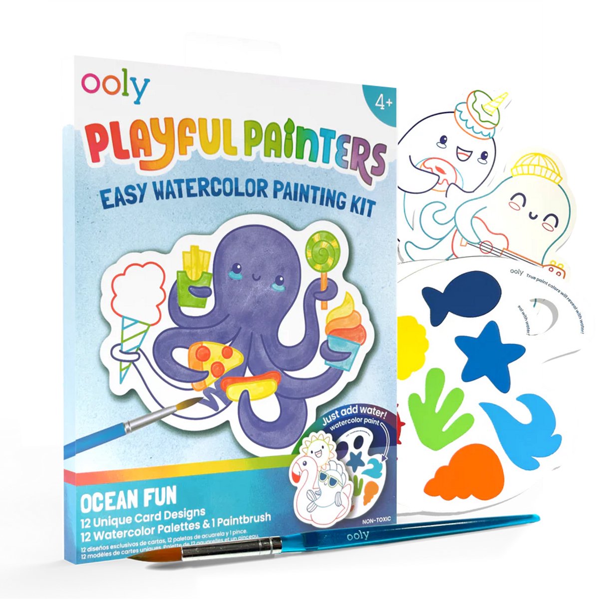 Ooly – verspielte Maler – Aquarellfarben-Set – Meeresspaß