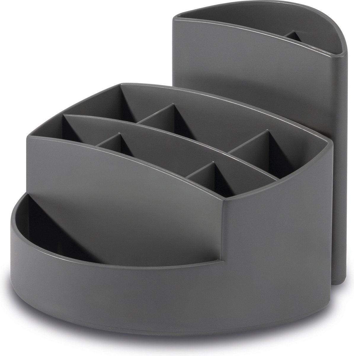 Han Bleistiftbox – Rondo Karma – 9 Fächer – Grau – 100 % recyceltes Material – ha-17468-18