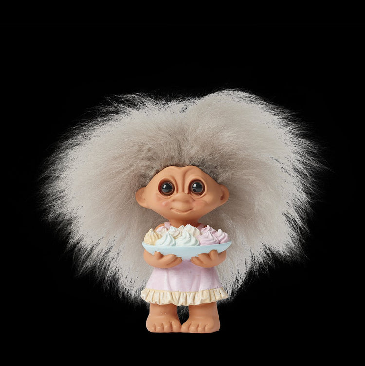 Frühlings-Kopenhagen-Viel-Glück-Troll – Alltagstrolle streuen Polyresin-Schaffell H9XL5,0cm 118g (hergestellt in China) Spielzeugfigur für Kinder