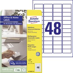 Multifunktionale Etiketten Avery L4736Rev-10 Papier weiß