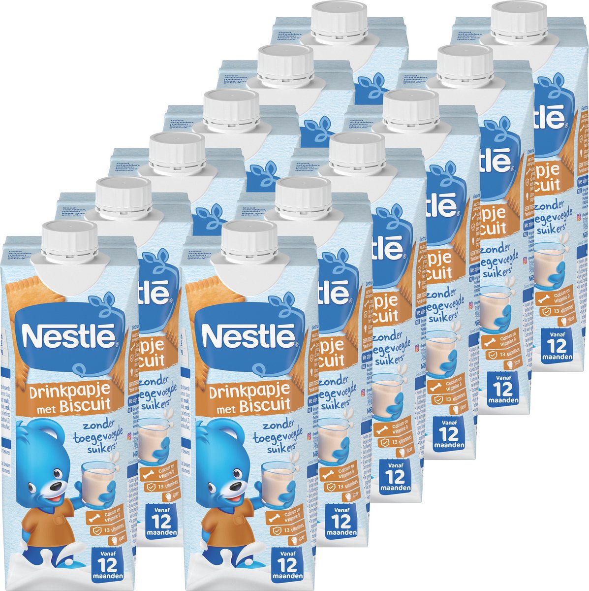 Nestlé Pyjama-Porridge-Getränk Keks 12x500ml