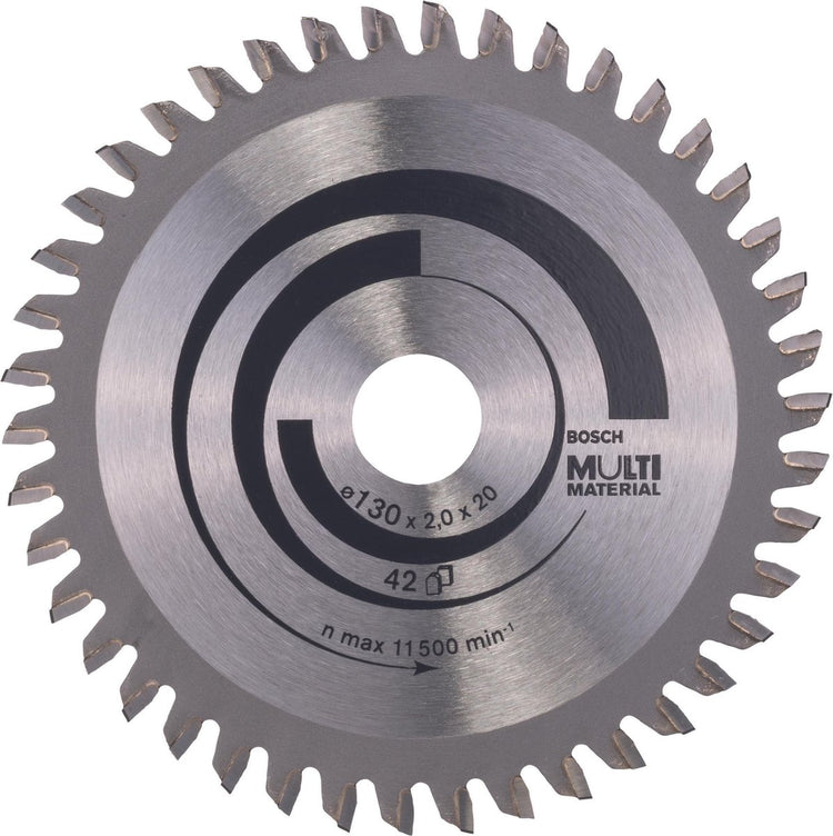 Bosch Zubehör Kreissägeblatt Multi Material 130 x 20 16 x 2,0 mm, 42 1St - 2608641195