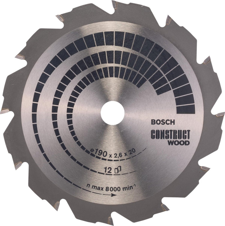Bosch cirkzb constr. Holz 190x20 16x2,6 12t fwf