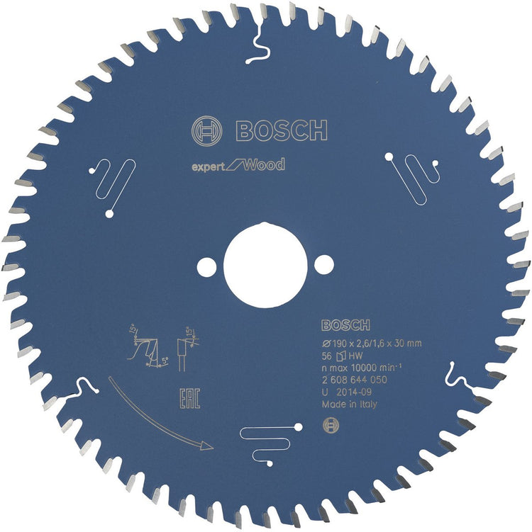 Bosch Kreissägeblatt Experte für Holz 184x30x2,6 1,6x56 t