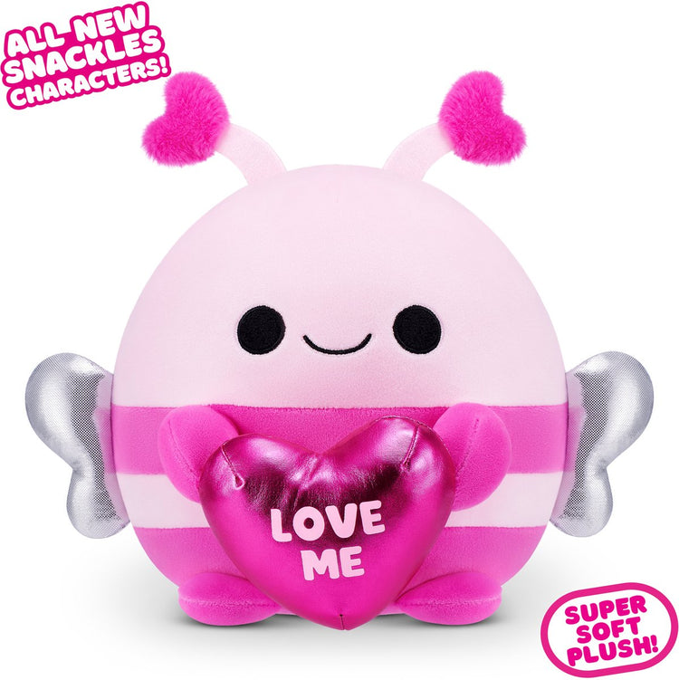 Snackles Valentines Edition 8-Zoll-Plüsch (Hummel mit herzförmiger Schokolade)