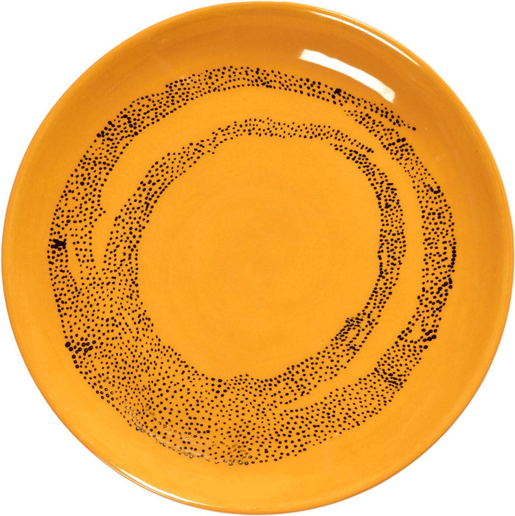 Serax - Ottolenghi Feast - Teller XS - Gelb Schwarz - 16 ø - 4 Stück