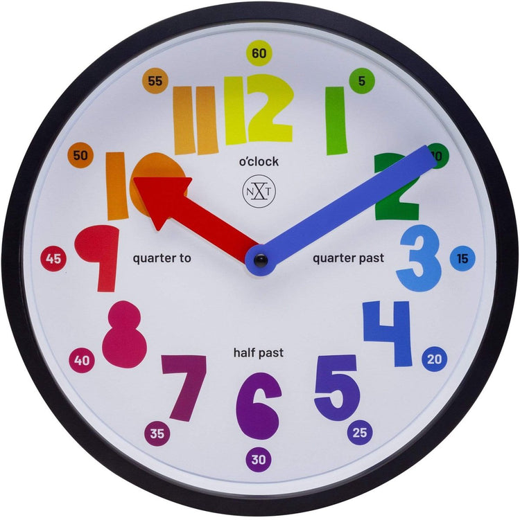 Nexttime nxt sophia – lautlose Wanduhr – 26 cm – Kunststoff – weiß