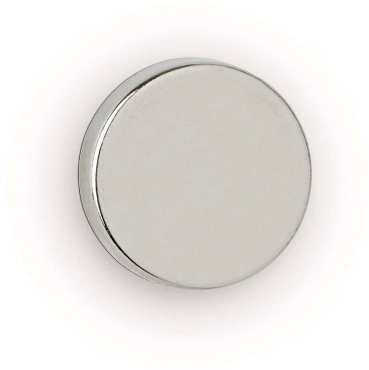 Maul Magnet rund 10 Stück 2,5 kg Stahl Metall Neodym magnetisch ø 1,2 x 0,3 cm silber