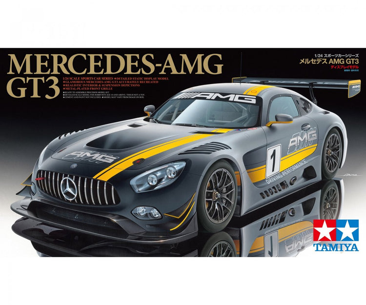 Tamiya Modellbausatzauto – 24345 Mercedes-AMG GT3 aus Kunststoff – 1:24 – Modellbau