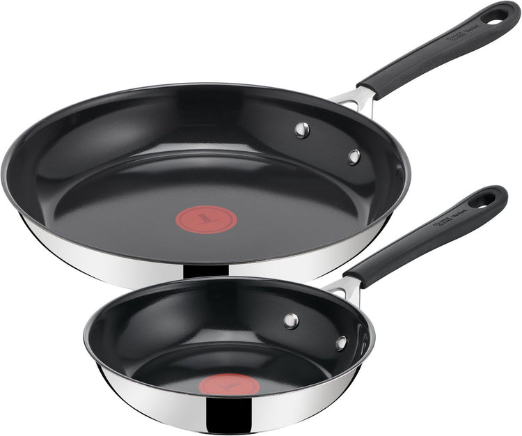 Jamie Oliver von Tefal Easy Cook Keramik – Bratpfannenset – 20 28 cm – PFAS-frei – Keramik – für alle Herdarten geeignet