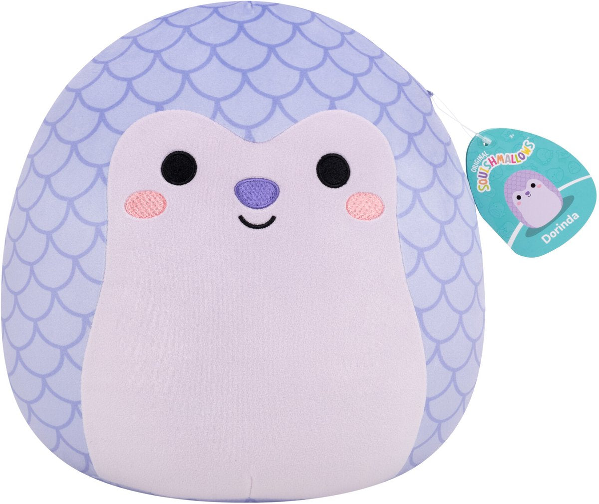 Jazwares Squishmallows Kuscheltier Plüsch – Dorinda, das Lavendelschuppentier – 30 cm