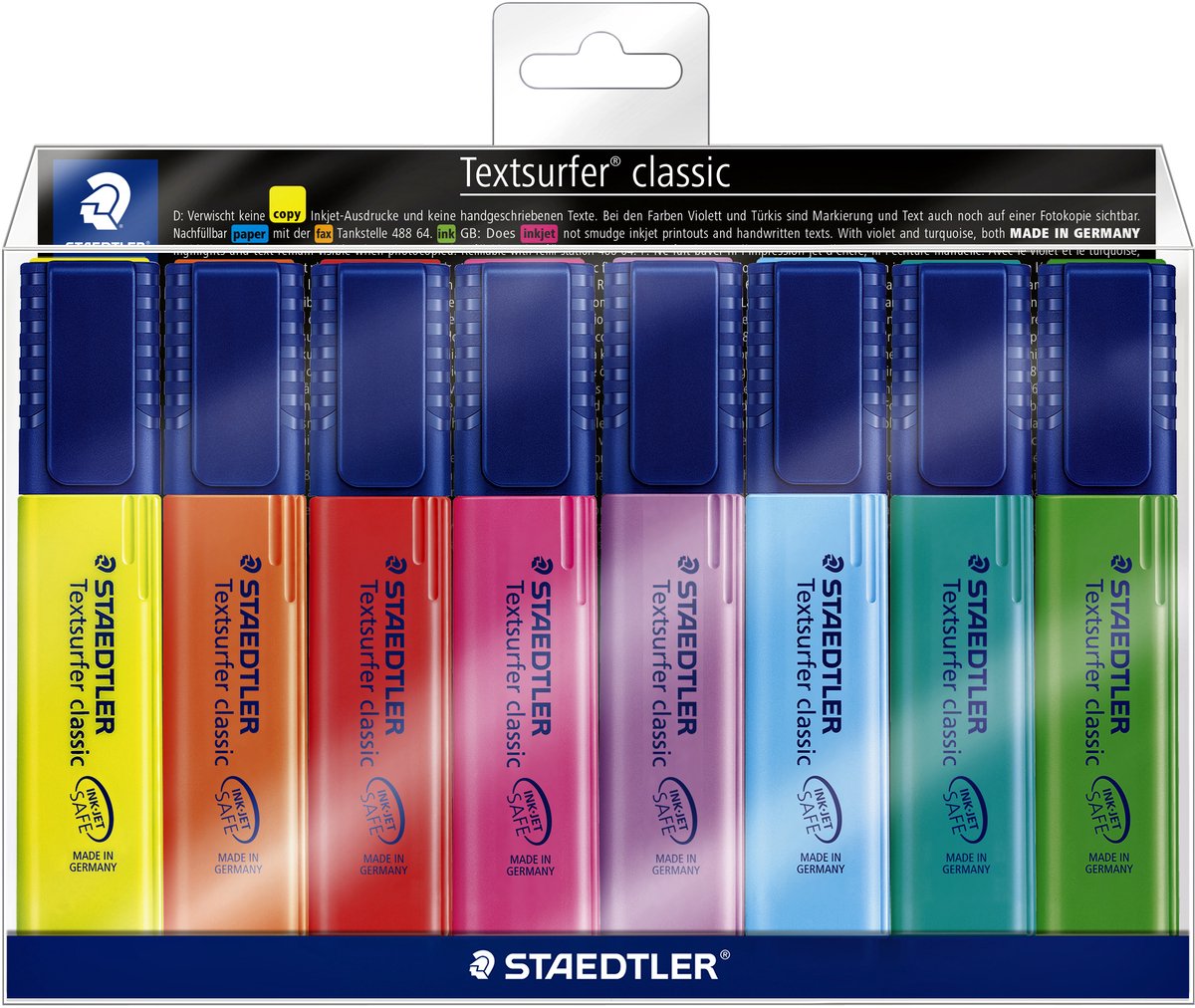 Staedtler Textsurfer klassischer Textmarker - 8er-Set