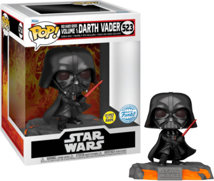 Funko-Pop! Star Wars: Darth Vader Red Sabre Series Band 1 Glow in the Dark Deluxe