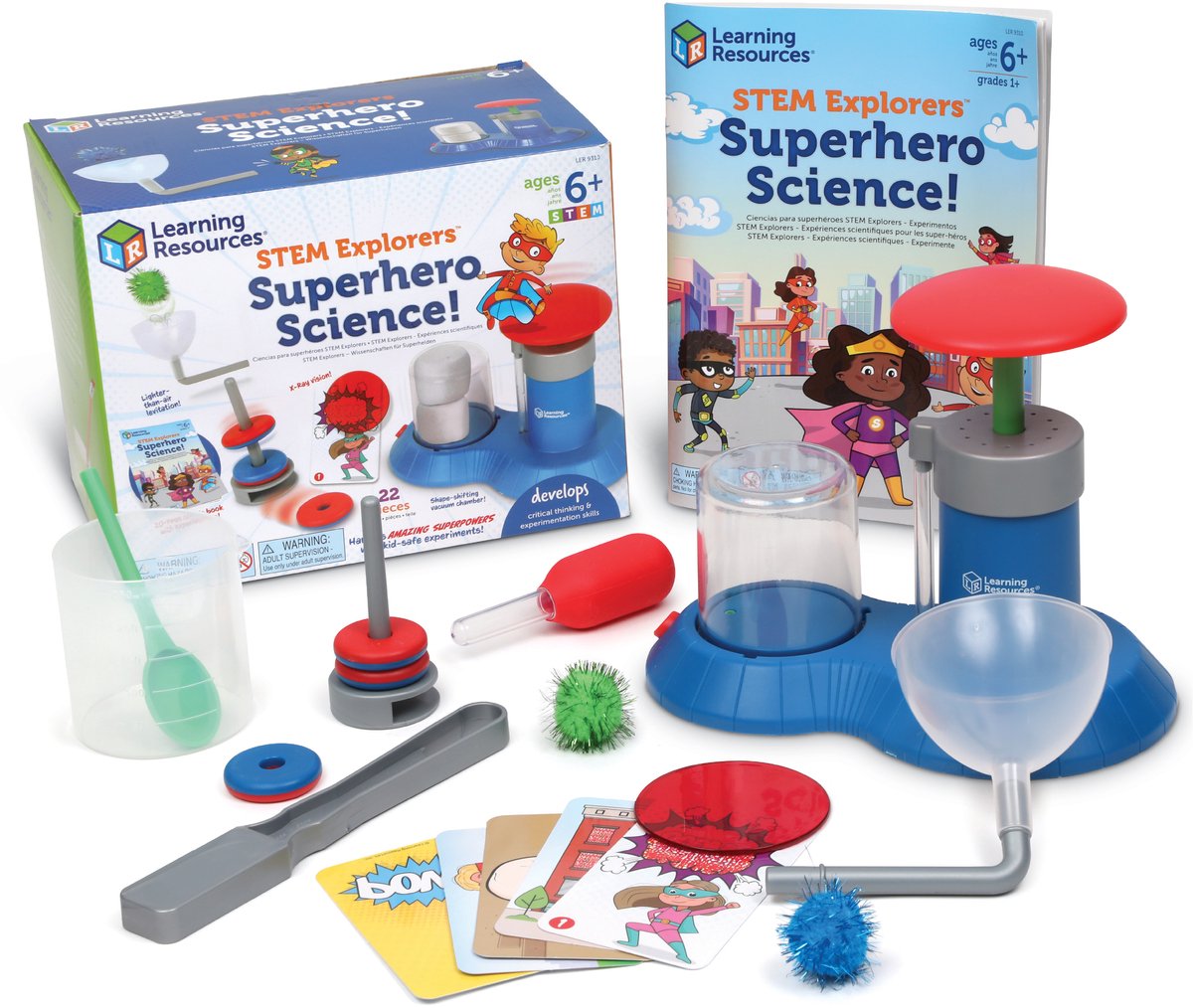 Lernressourcen Stammspielzeug-Superhelden-Wissenschaftslabor-Lernspiel. - 3+