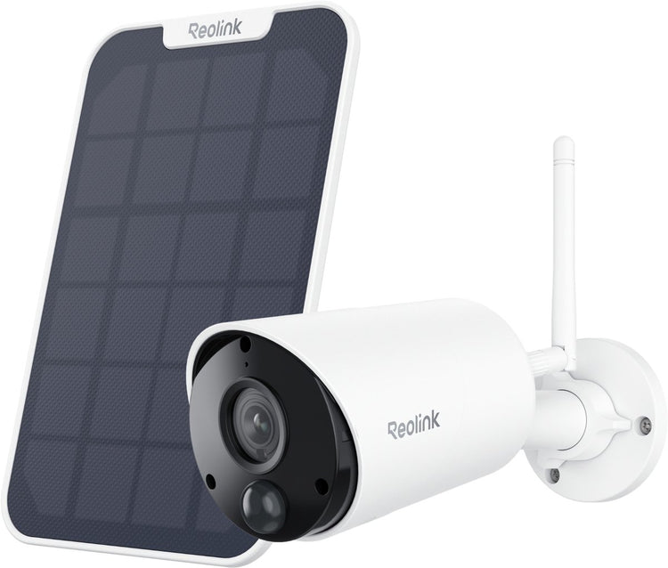 Reolink 5 MP Outdoor-WLAN-Batteriekamera – intelligente Erkennung – keine monatlichen Gebühren – Argus-Serie B320 + Solarpanel