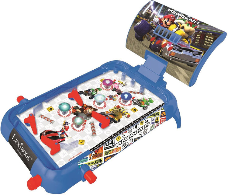 Lexibook Mario Kart elektronischer Tisch-Flipper mit tollem Design, Sounds, Beleuchtung und digitalen Partituren, um alleine zu spielen oder Ihre Freunde herauszufordern.