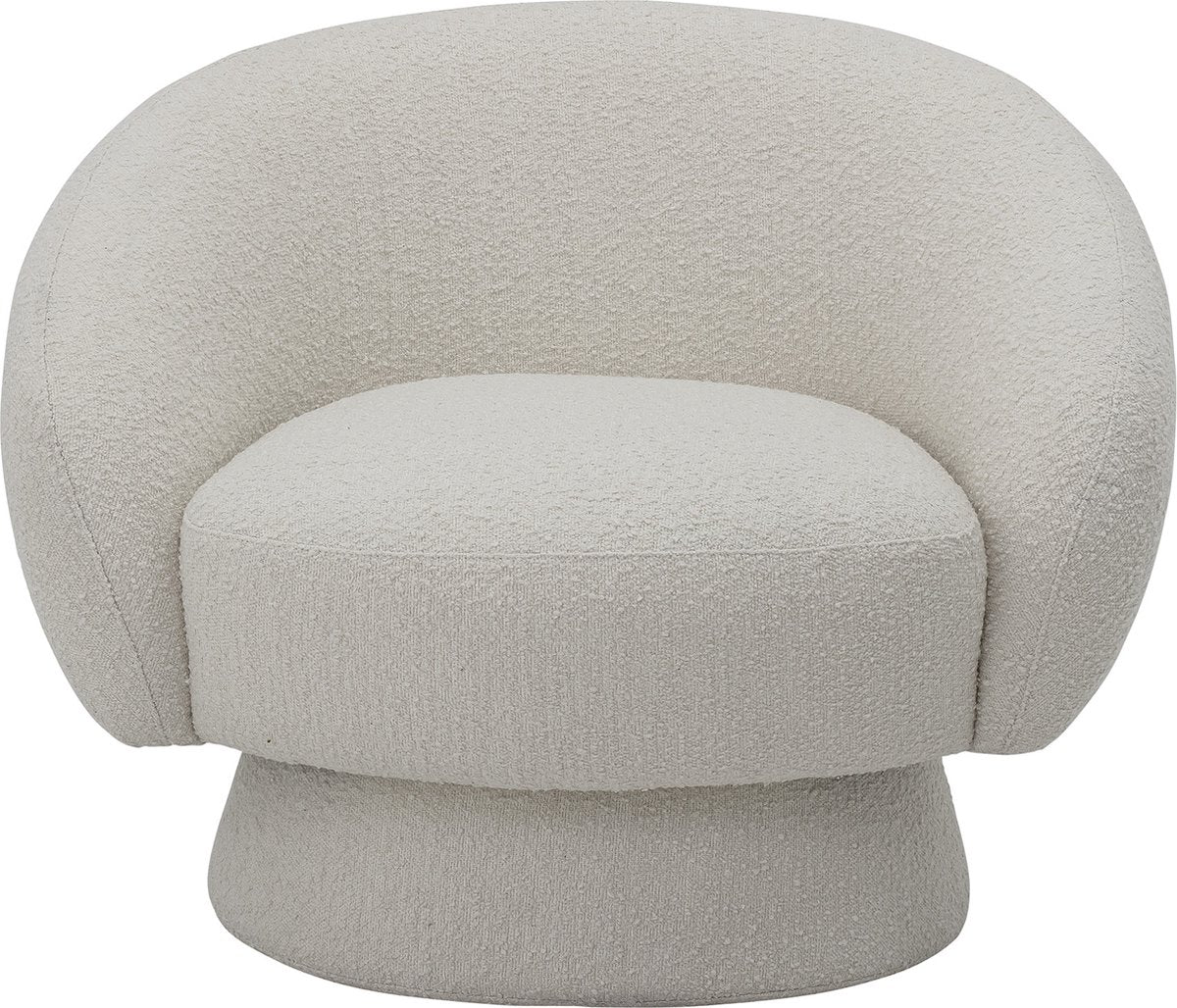 Bloomingville – Ted Loungesessel – Weiß – Polyester
