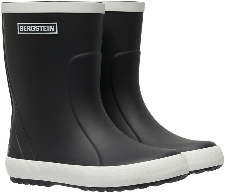 Bergstein klassische Unisex-Junior-Regenstiefel – Schwarz