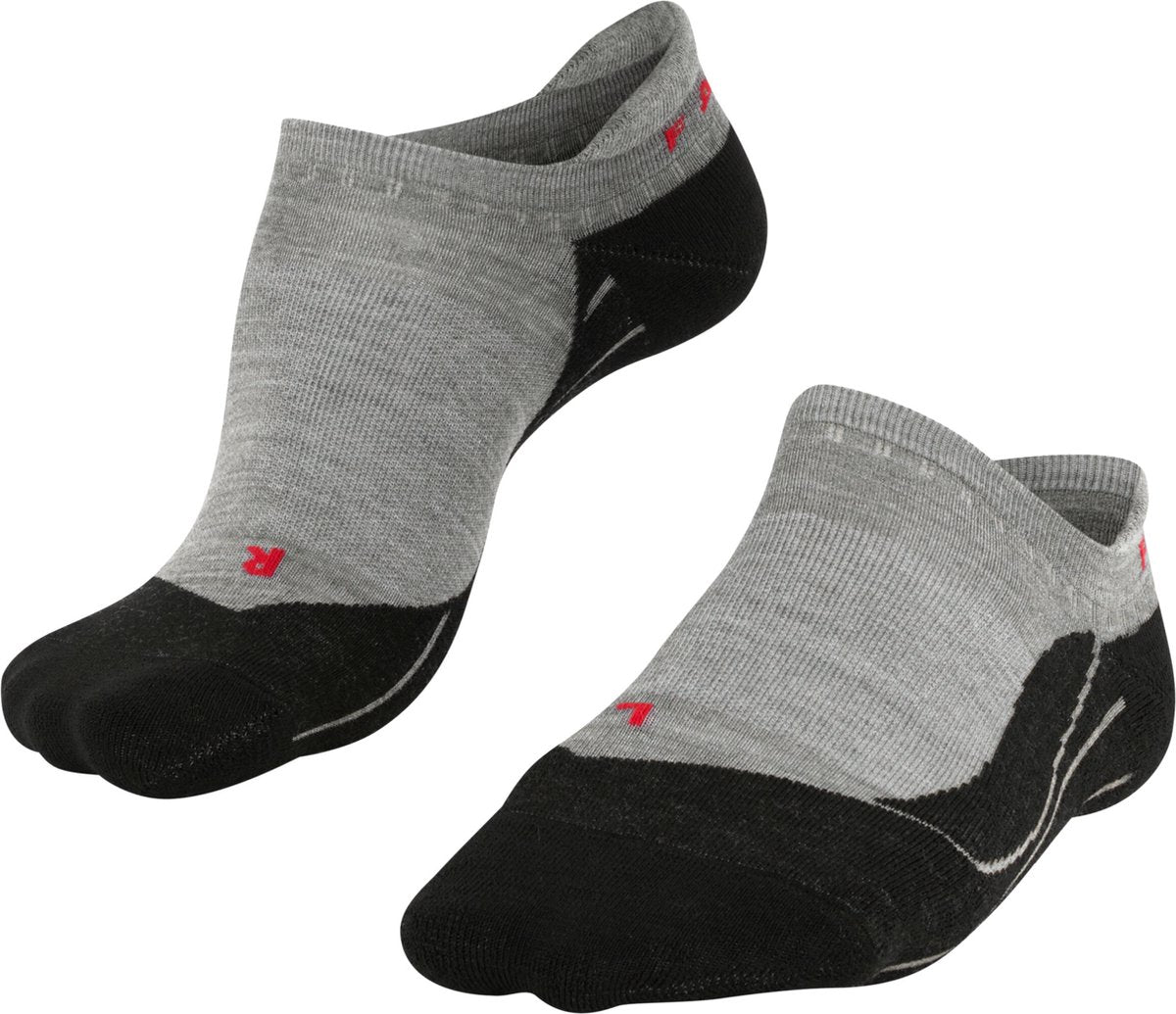 Falke TK5 Invisible Anti-Blister Wandersocken aus dünnem Woll-Funktionsmaterial Damen Grau – Größe 41-42