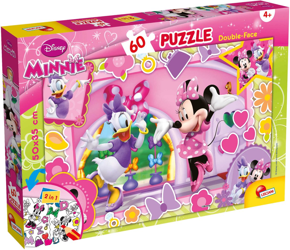 Lisciani-Puzzle df plus 60 Minnie