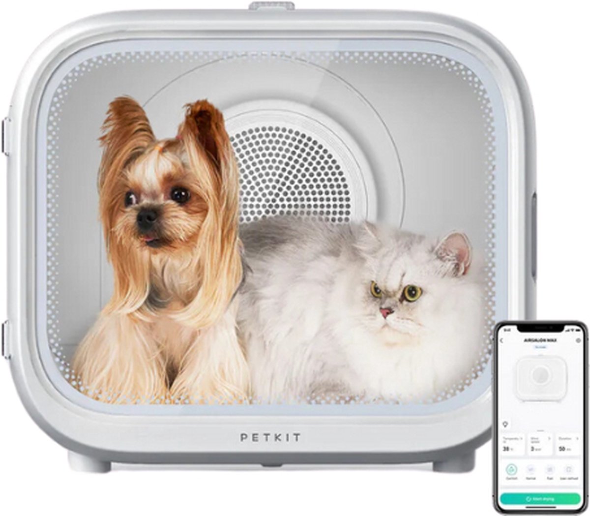 Petkit Airsalon Max – professionelles Wassergebläse – Hunde und Katzen – Trockenkabine