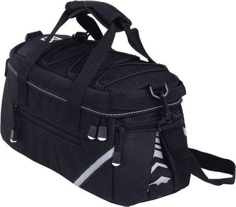 Willex Gepäckträgertasche 1200 – einzelne Fahrradtasche – 8 Liter – Schwarz